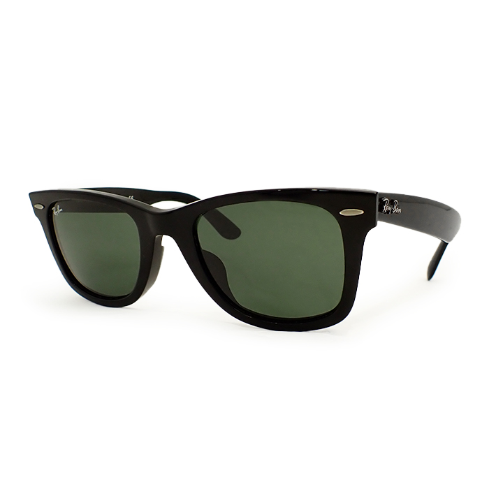 レイバン (Ray-Ban) サングラス RB2140F 901 ブラック 黒色 グリーン WAYFARER