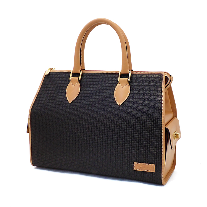 バリー(BALLY) ハンドバッグ トートバッグ PVC レザー ブラック