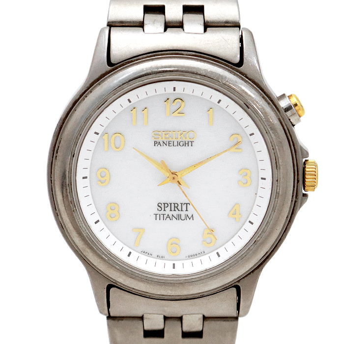 セイコー(SEIKO) SPIRIT TITANIUM スピリット チタニウム 6L01-0030 メンズ腕時計 アナログ ホワイト文字盤