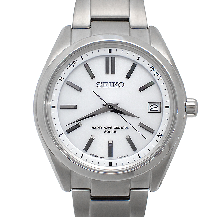 セイコー(SEIKO) ブライツ SAGZ079 メンズ腕時計 ソーラー電波 箱・保証書付き 白文字盤