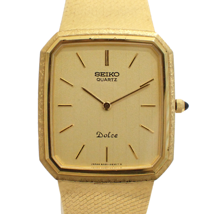 セイコー(SEIKO) Dolce ドルチェ 6020-4060 メンズ腕時計  箱 ゴールド文字盤