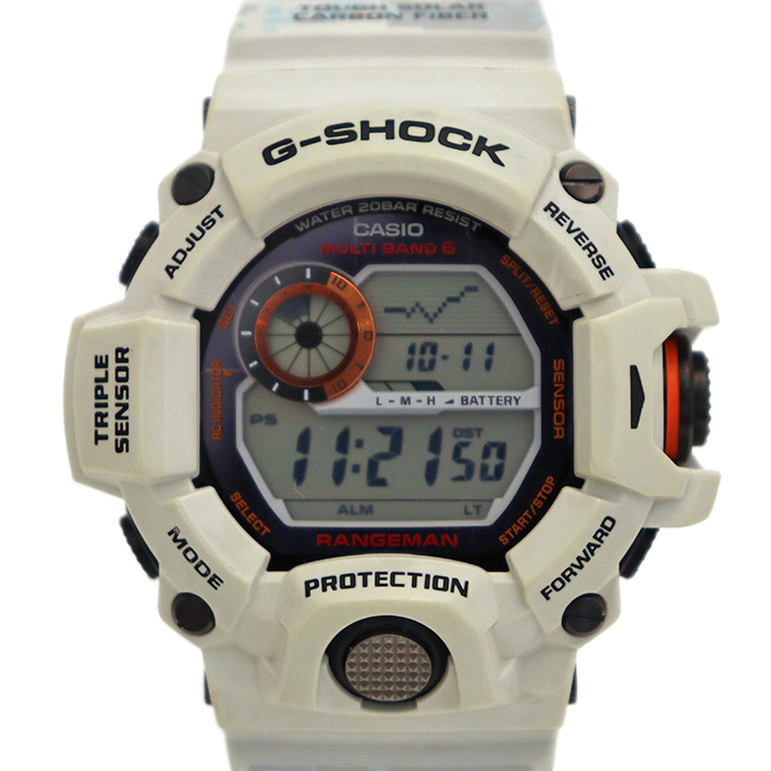 カシオ(CASIO) G-SHOCK×BURTON GW-9400BTJ RANGEMAN レンジマン メンズ腕時計 デジタル ホワイト