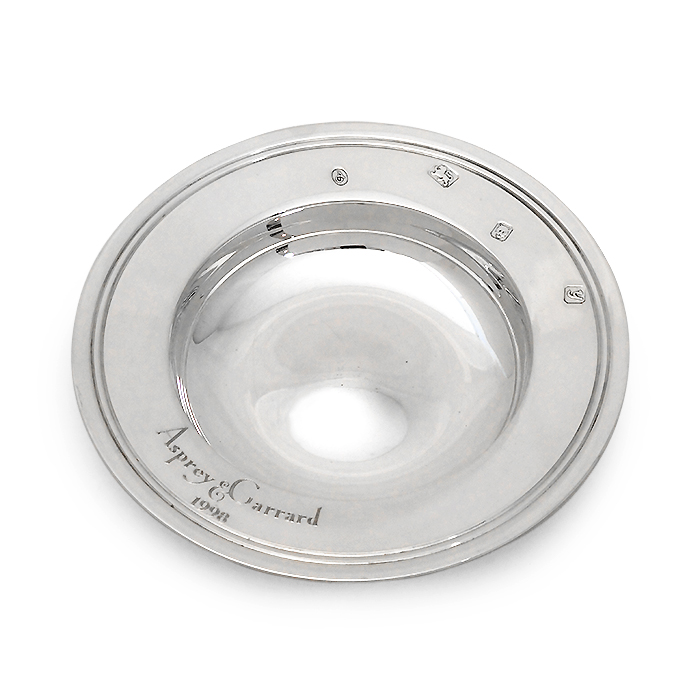 アスプレイ＆ガラード (Asprey＆Garrard) スターリングシルバー 小皿 ディッシュ シルバー