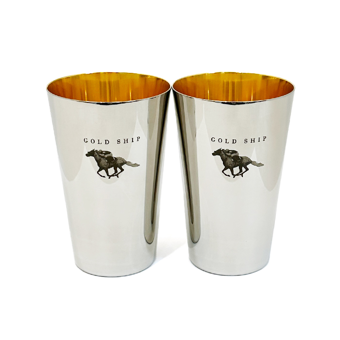 ミガキマイスター(Migaki Meister) ゴールドシップ オリジナルペアタンブラー シルバーカラー ステンレス 24金仕上げ
