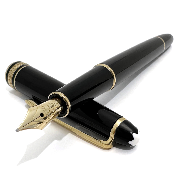 モンブラン(MONTBLANC)万年筆 マイスターシュテュック 4810 ペン先14K 585 M(中字) ゴールド ブラック