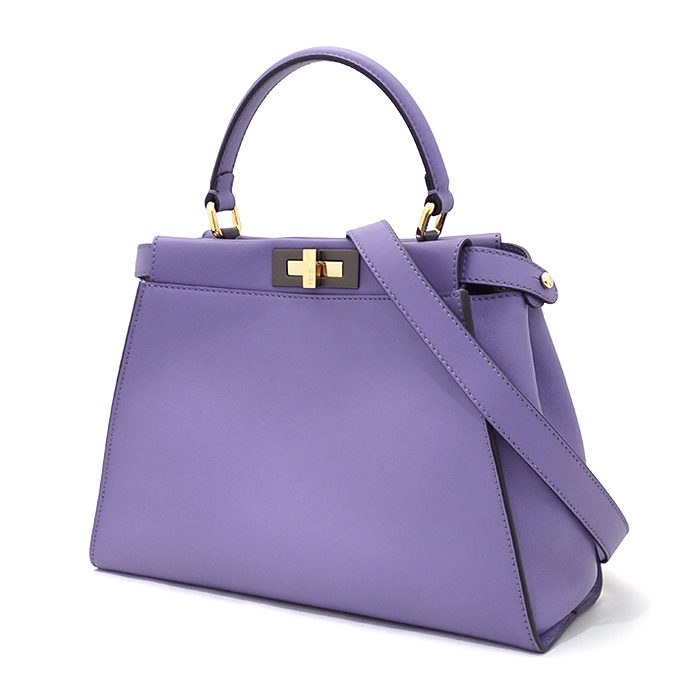 フェンディ(FENDI) ピーカブー レギュラー 8BN290 3ZM FOK13 2wayバッグ カード・レインカバー付き パープル